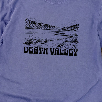 Death Valley National Park Line Drawing Premium Long Sleeve