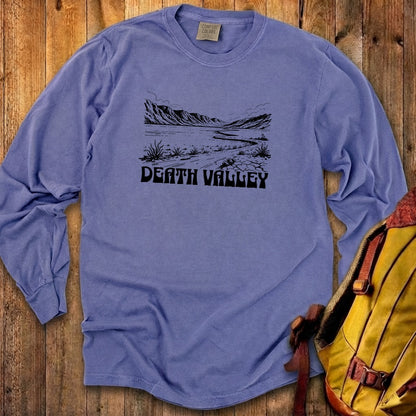 Death Valley National Park Line Drawing Premium Long Sleeve