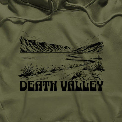 Death Valley National Park Line Drawing Hoodie