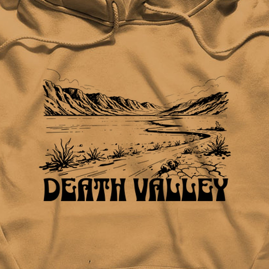 Death Valley National Park Line Drawing Hoodie