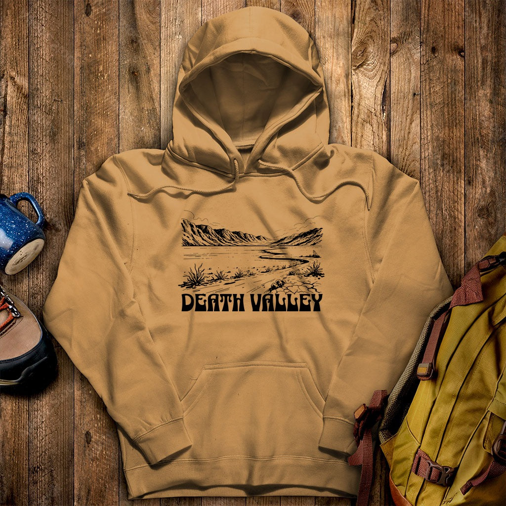 Death Valley National Park Line Drawing Hoodie