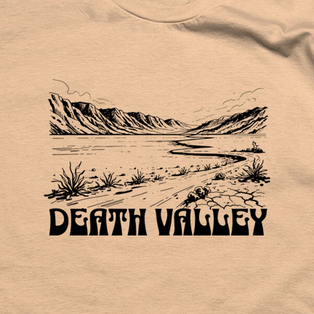 Death Valley National Park Line Drawing T-Shirt