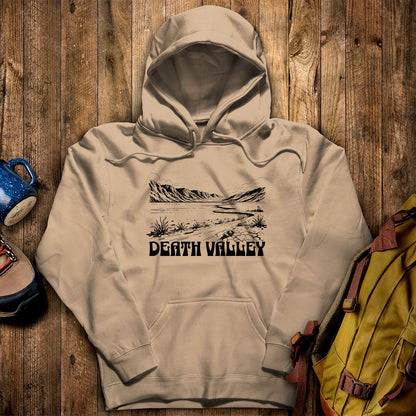 Death Valley National Park Line Drawing Hoodie