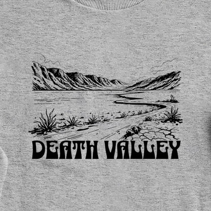 Death Valley National Park Line Drawing Crewneck Sweatshirt