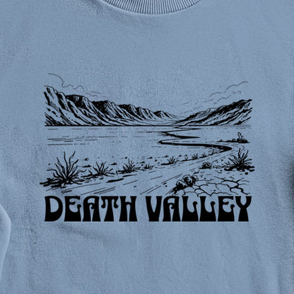 Death Valley National Park Line Drawing Crewneck Sweatshirt