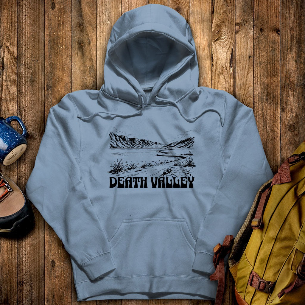 Death Valley National Park Line Drawing Hoodie