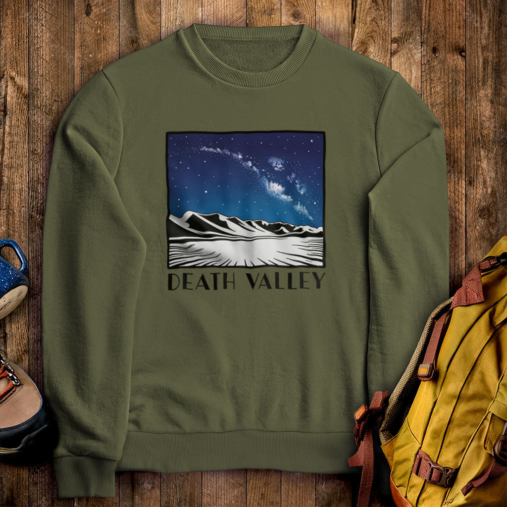 Death Valley National Park at Night Crewneck Sweatshirt