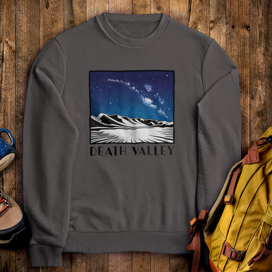 Death Valley National Park at Night Crewneck Sweatshirt