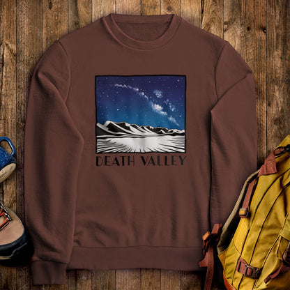 Death Valley National Park at Night Crewneck Sweatshirt