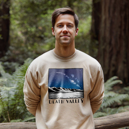 Death Valley National Park at Night Crewneck Sweatshirt