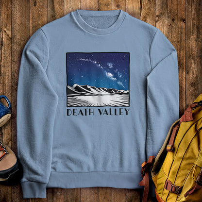 Death Valley National Park at Night Crewneck Sweatshirt