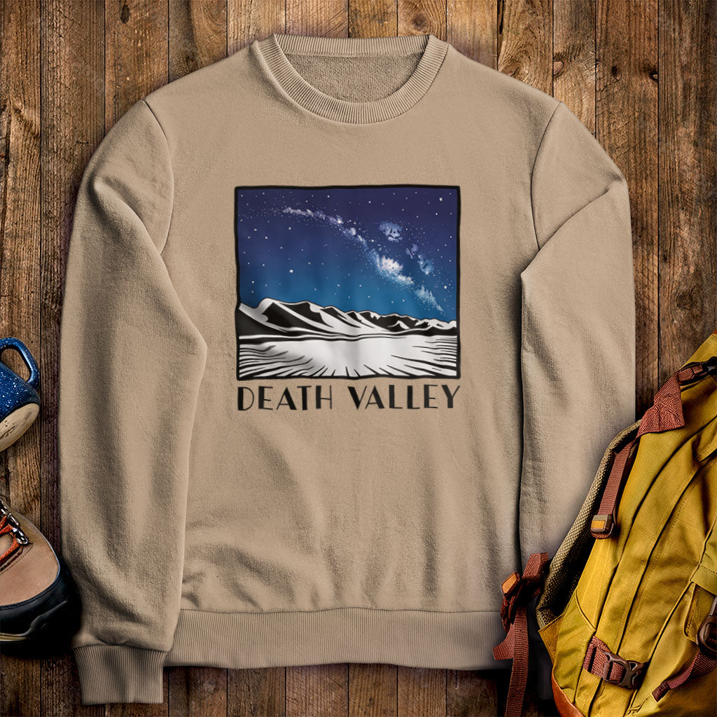 Death Valley National Park at Night Crewneck Sweatshirt
