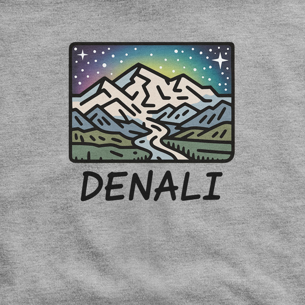 Denali at Night Hoodie Adventure and Outdoors Themed Hoodie