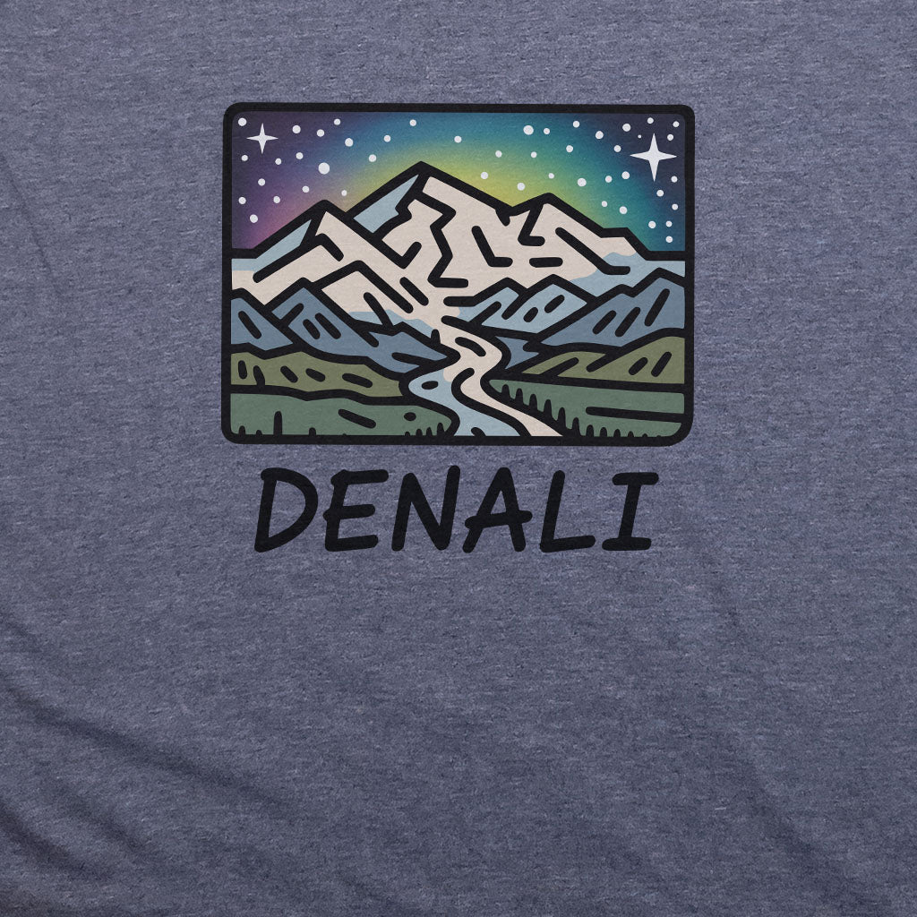 Denali at Night T-Shirt Adventure and Outdoors Themed T-Shirt