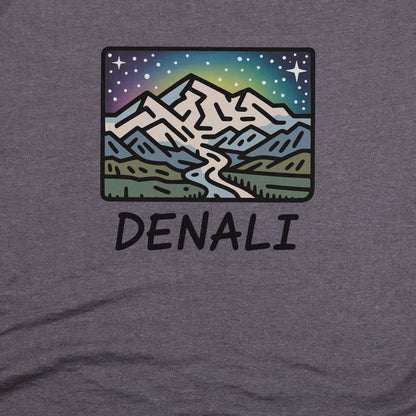 Denali at Night T-Shirt Adventure and Outdoors Themed T-Shirt