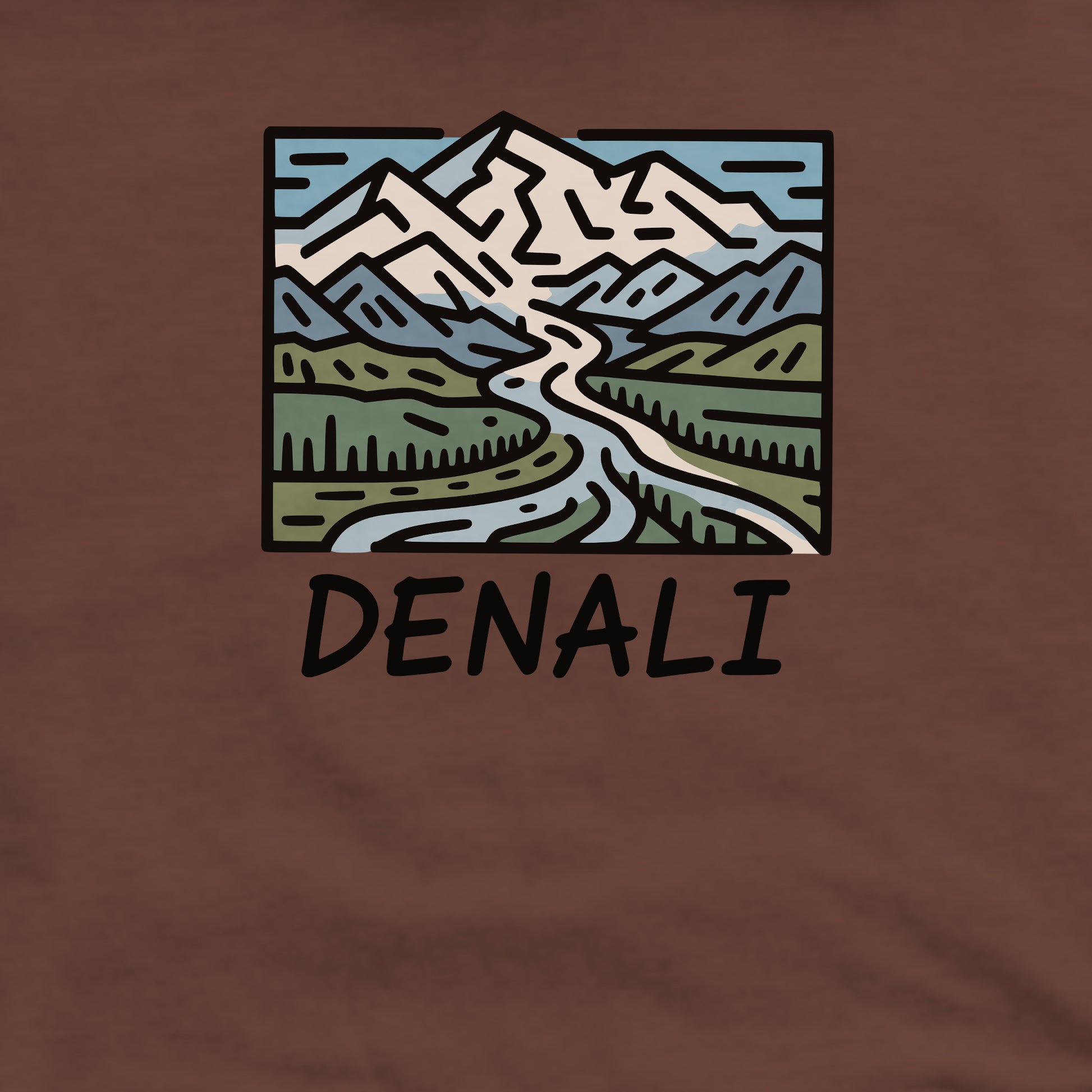 Denali National Park Crewneck Sweatshirt Adventure and Outdoors Themed Sweatshirt
