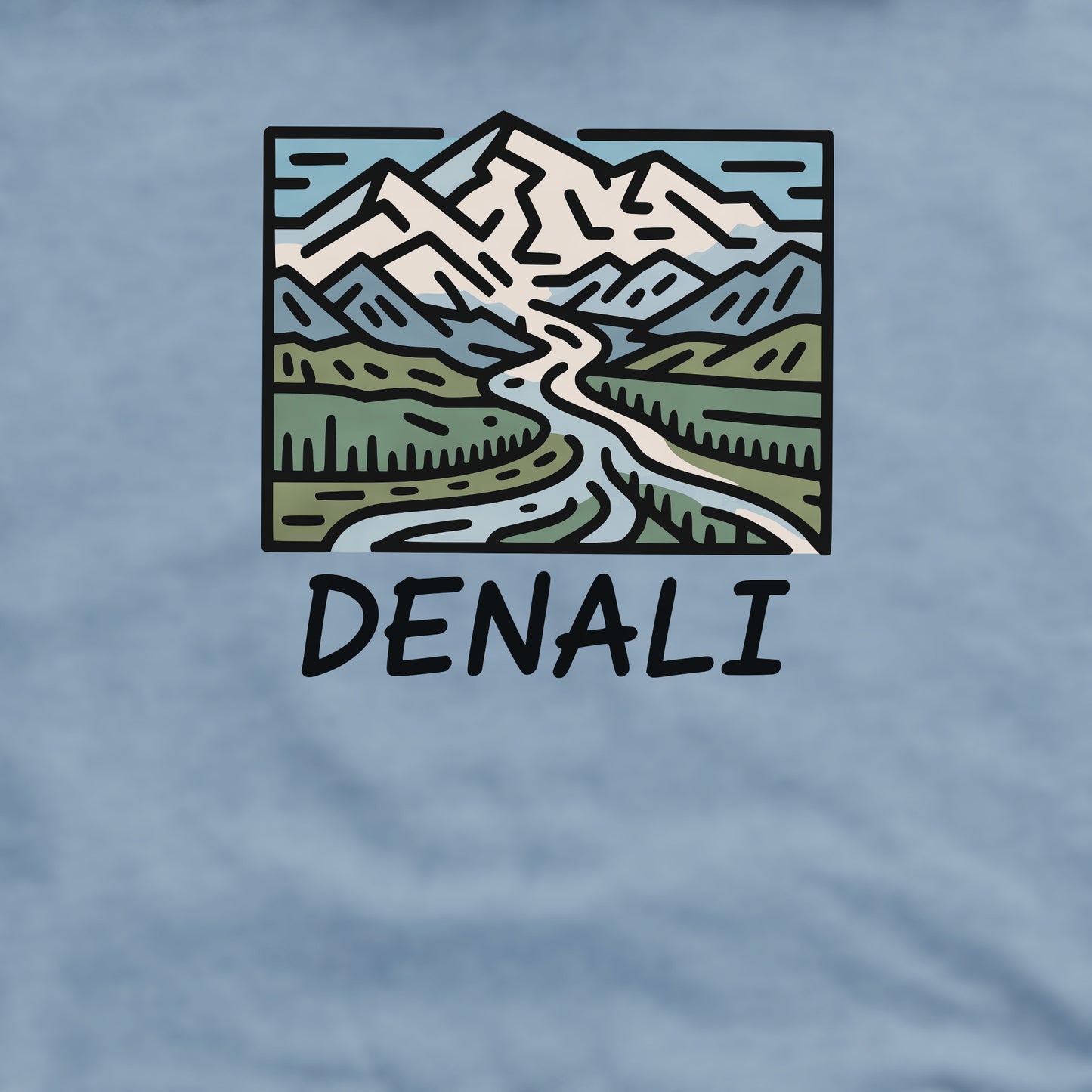 Denali National Park Crewneck Sweatshirt Adventure and Outdoors Themed Sweatshirt