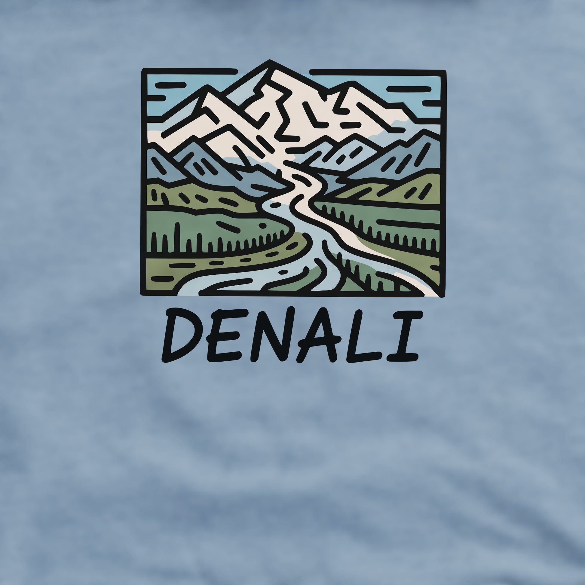 Denali National Park Crewneck Sweatshirt Adventure and Outdoors Themed Sweatshirt
