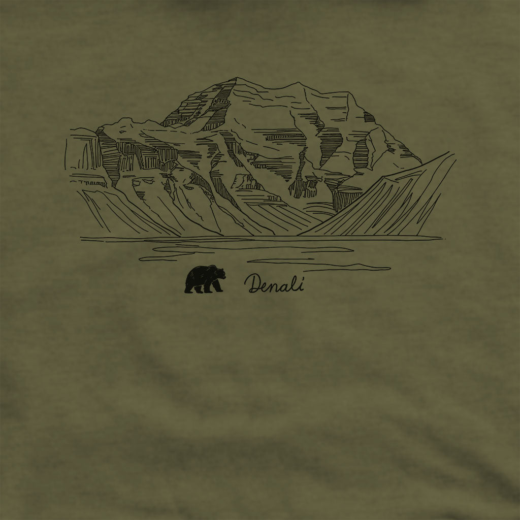 Denali Line Drawing Hoodie