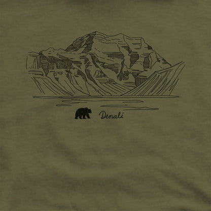 Denali Line Drawing Hoodie