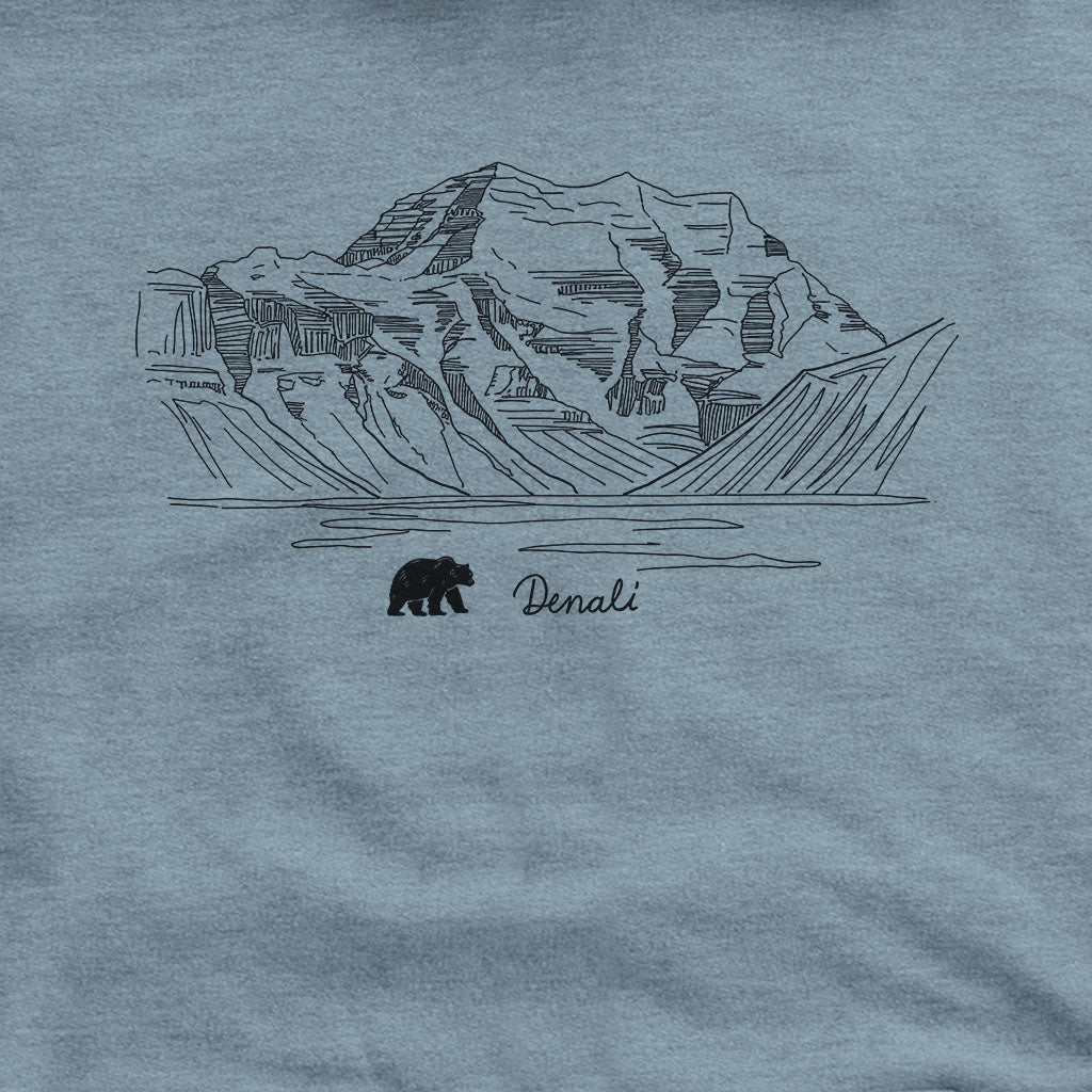 Denali Line Drawing Hoodie