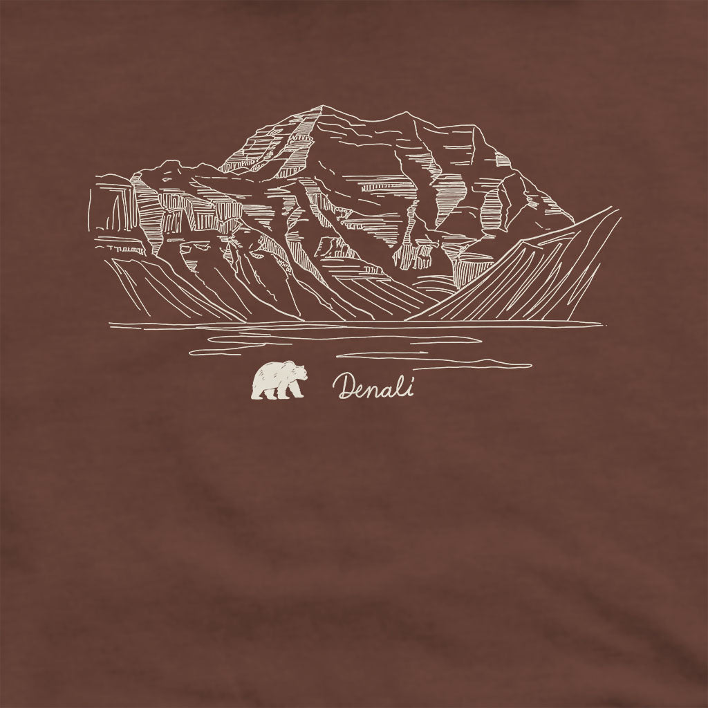 Denali Line Drawing Hoodie