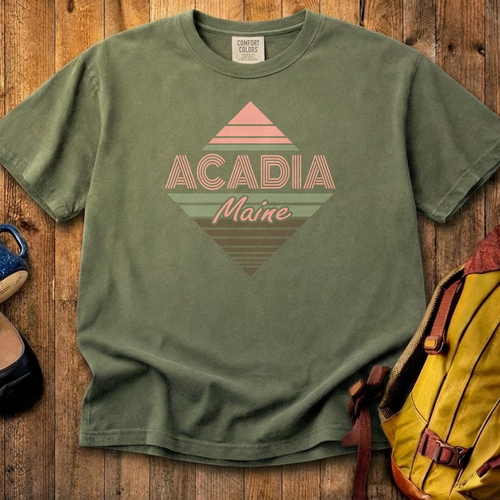 Diamond Retro Acadia Cotton T-Shirt
