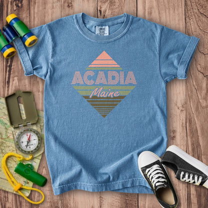 Diamond Retro Acadia Kids Cotton T-Shirt