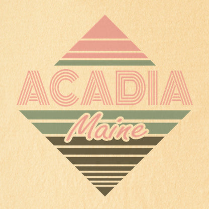 Diamond Retro Acadia Kids Cotton T-Shirt