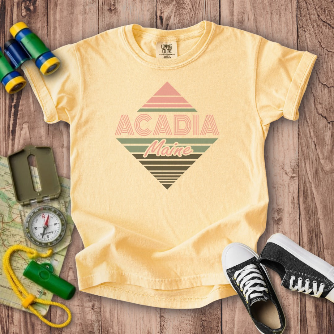 Diamond Retro Acadia Kids Cotton T-Shirt