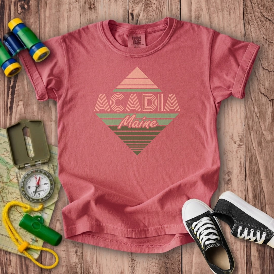 Diamond Retro Acadia Kids Cotton T-Shirt