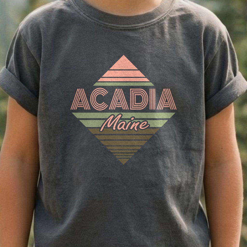 Diamond Retro Acadia Kids Cotton T-Shirt