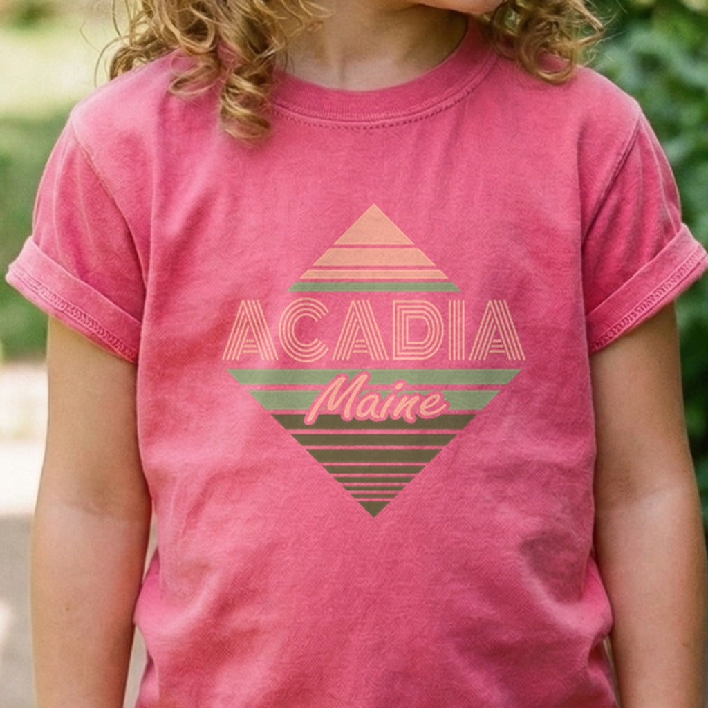Diamond Retro Acadia Kids Cotton T-Shirt