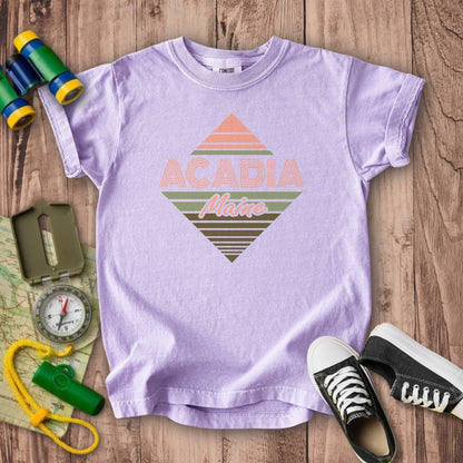 Diamond Retro Acadia Kids Cotton T-Shirt