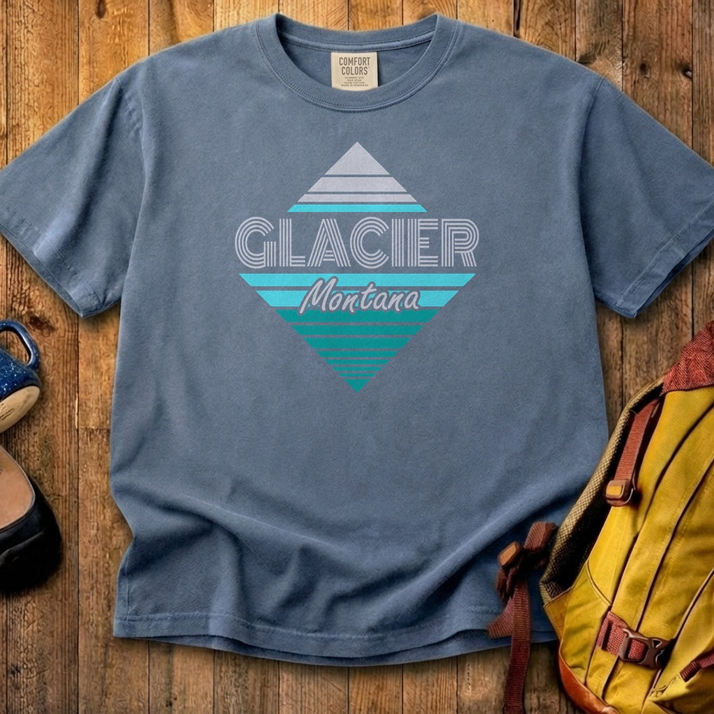 Diamond Retro Glacier Cotton T-Shirt