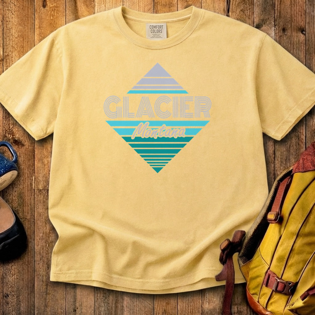Diamond Retro Glacier Cotton T-Shirt