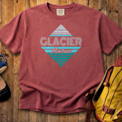 Diamond Retro Glacier Cotton T-Shirt