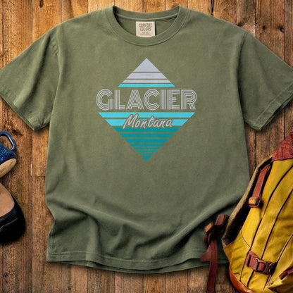 Diamond Retro Glacier Cotton T-Shirt