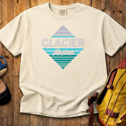 Diamond Retro Glacier Cotton T-Shirt