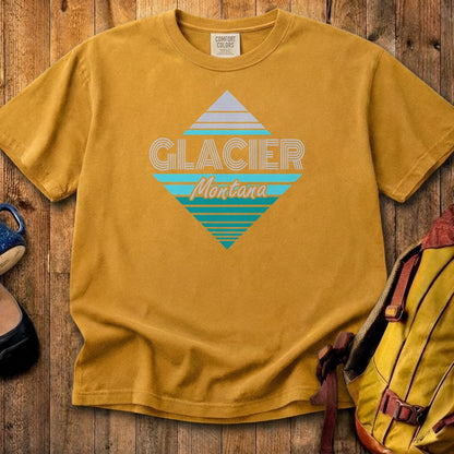 Diamond Retro Glacier Cotton T-Shirt