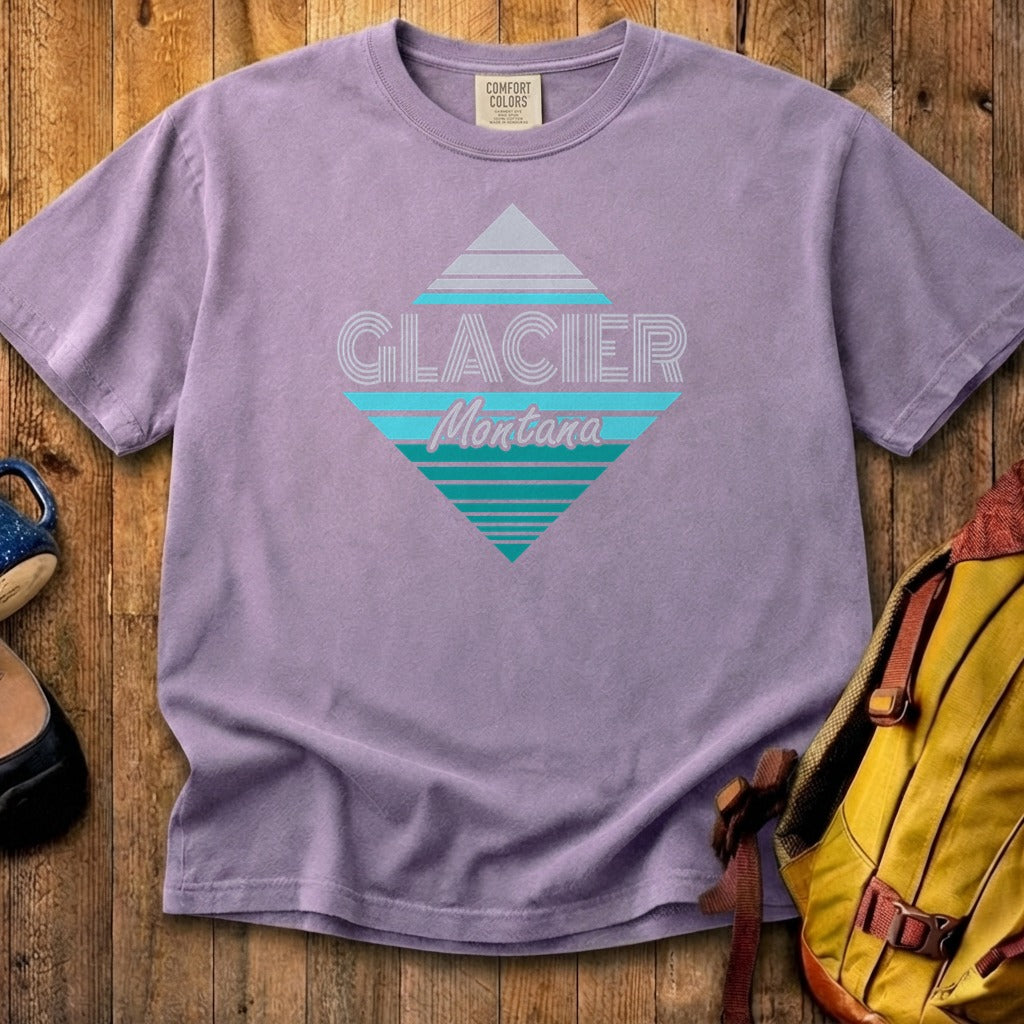 Diamond Retro Glacier Cotton T-Shirt