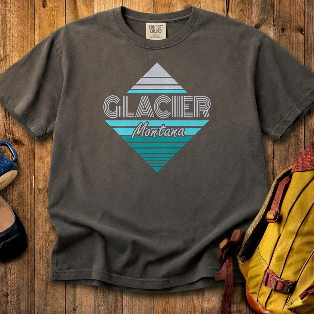 Diamond Retro Glacier Cotton T-Shirt