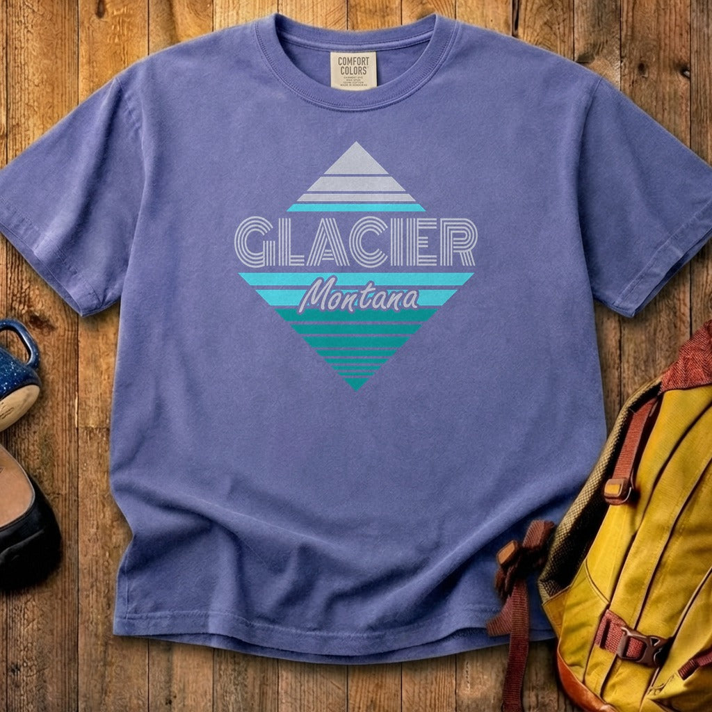 Diamond Retro Glacier Cotton T-Shirt