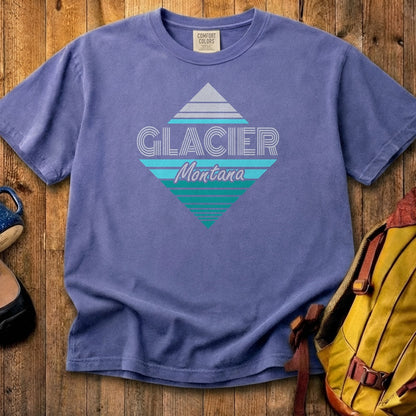 Diamond Retro Glacier Cotton T-Shirt