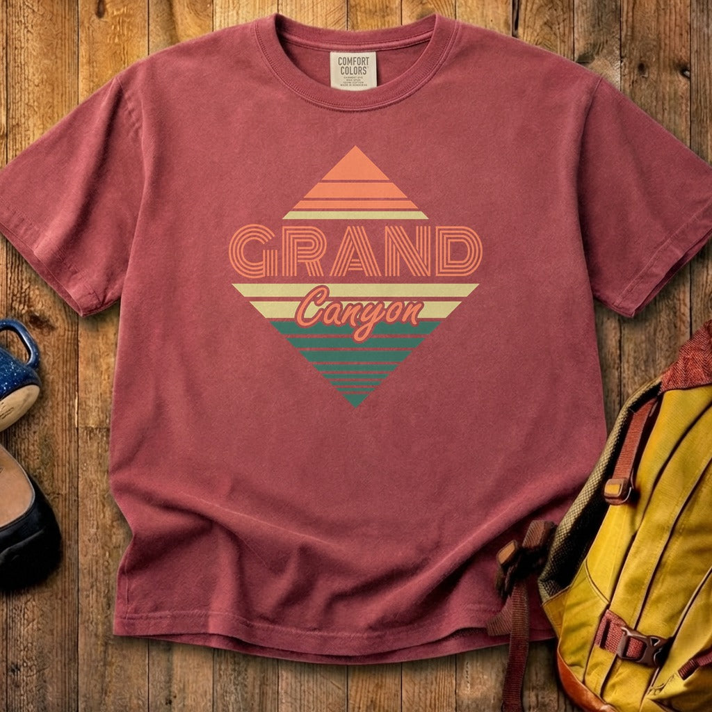 Diamond Retro Grand Canyon Cotton T-Shirt