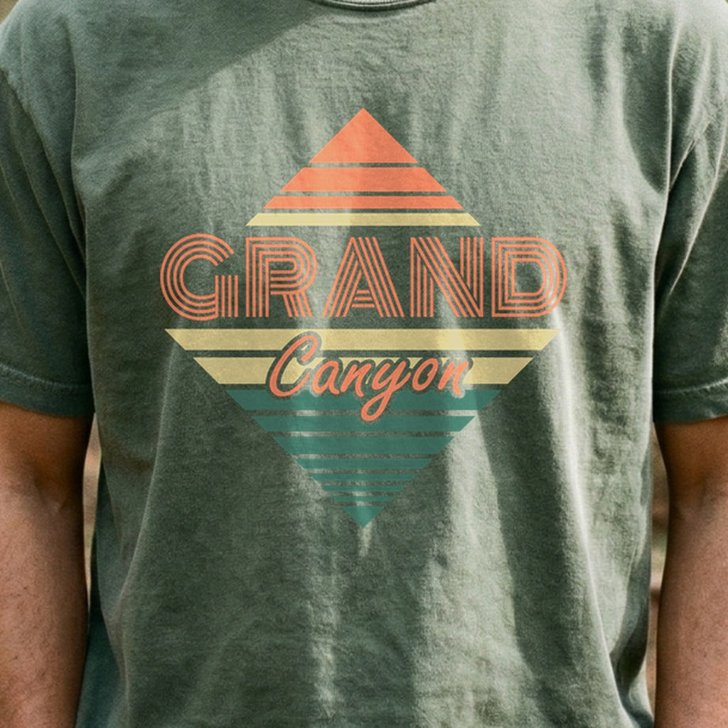 Diamond Retro Grand Canyon Cotton T-Shirt