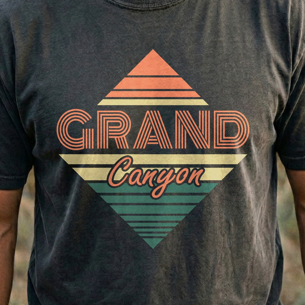 Diamond Retro Grand Canyon Cotton T-Shirt