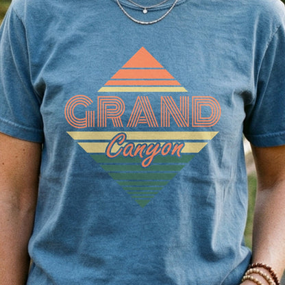 Diamond Retro Grand Canyon Cotton T-Shirt