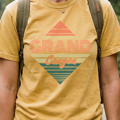Diamond Retro Grand Canyon Cotton T-Shirt