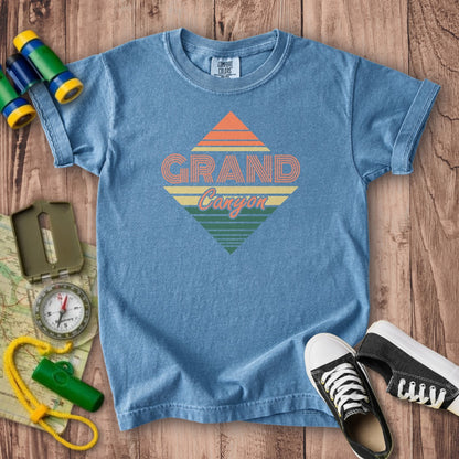 Diamond Retro Grand Canyon Kids Cotton T-Shirt